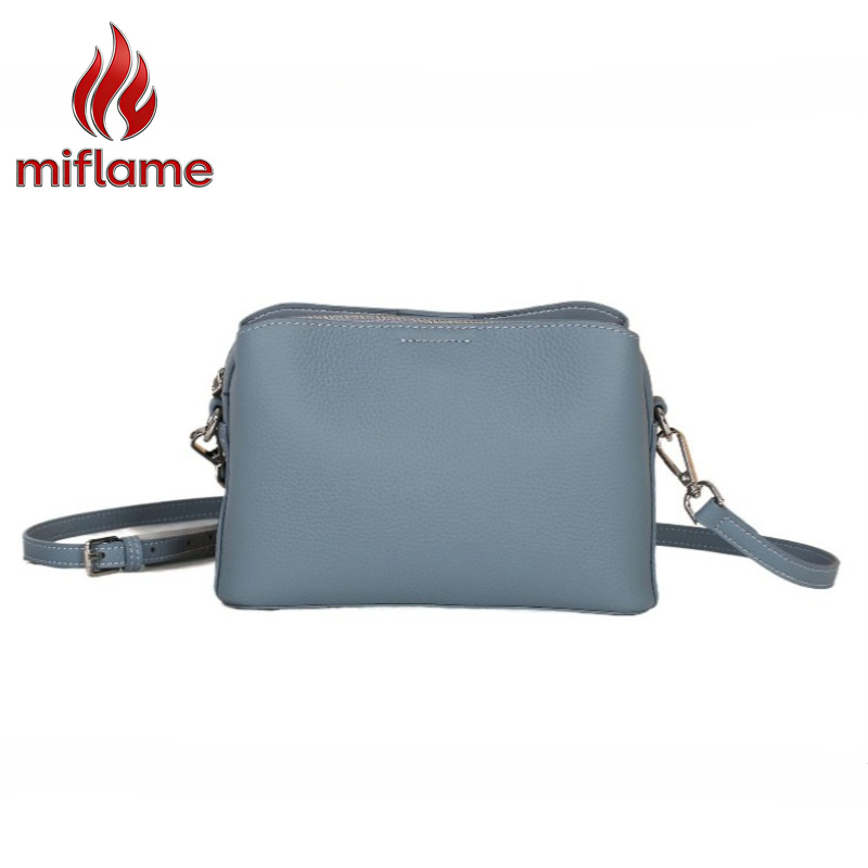 Quiet Luxury Bags Crossbody - Genuine Leather Square Crossbody Bag for