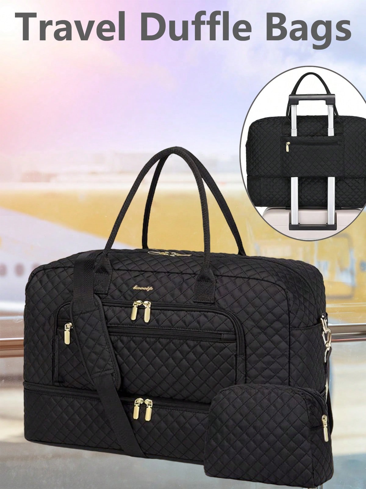Weekender Bag Duffle - Large Women Travel Duffle Bag -