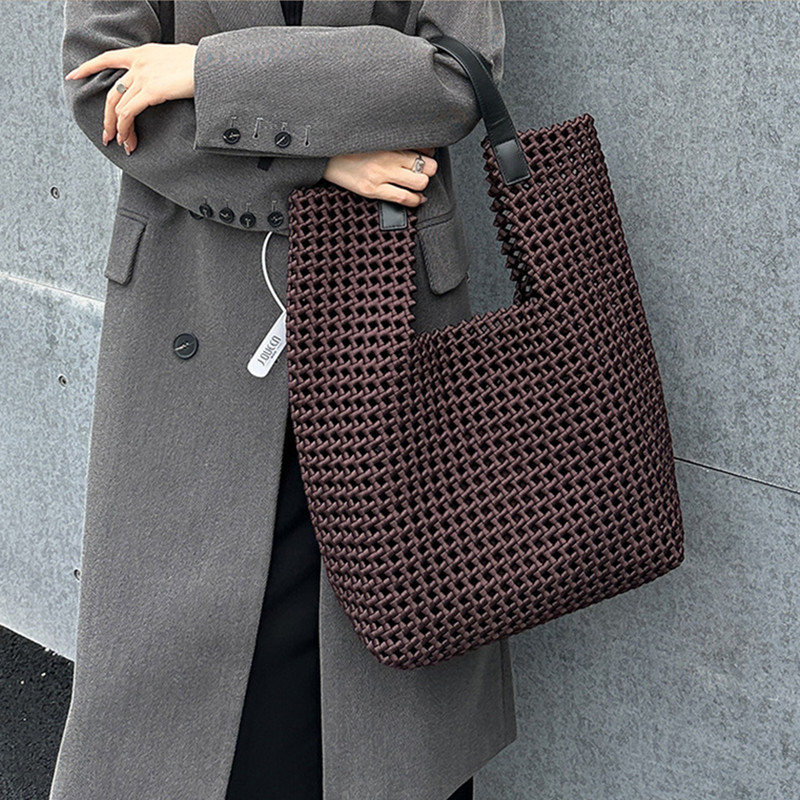 Luxury Bags Store - 2025 Luxury Hollow Out Woven Large