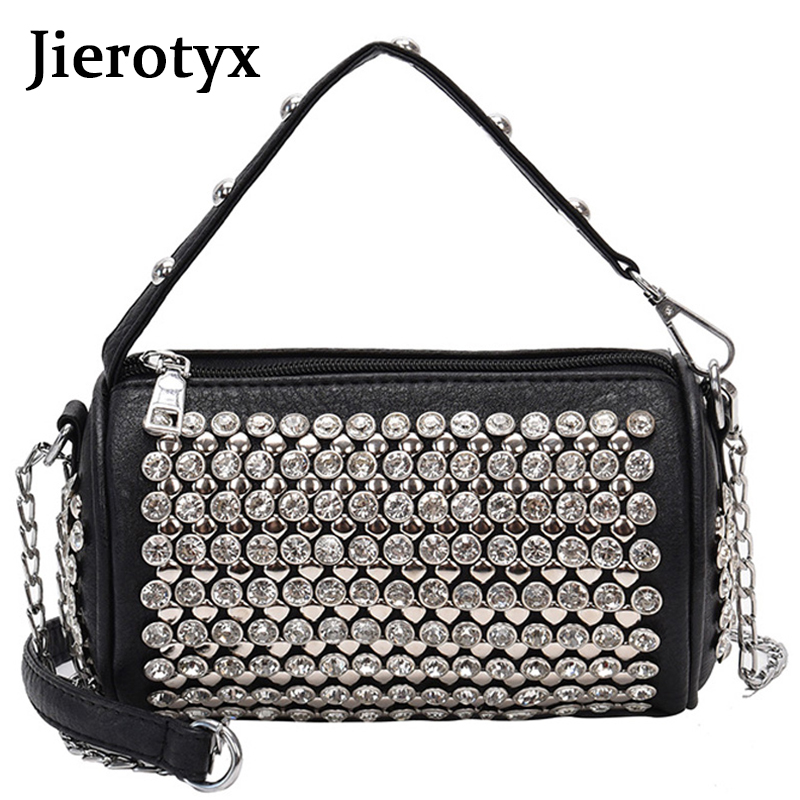 Luxury Bags Wholesale - JIEROTYX Fashion Sequin Square Bag High