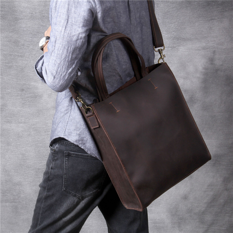 Vintage genuine leather men ha - Luxury Bags Laptop review and price