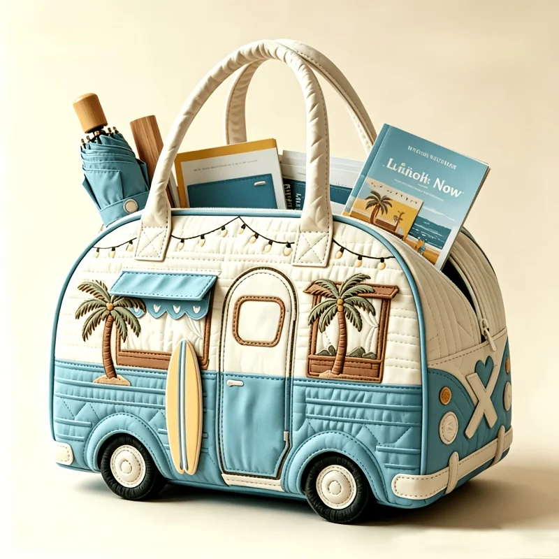 New 9 Styles Bus-Shaped Quilte - Weekender Bag Duffle review and price