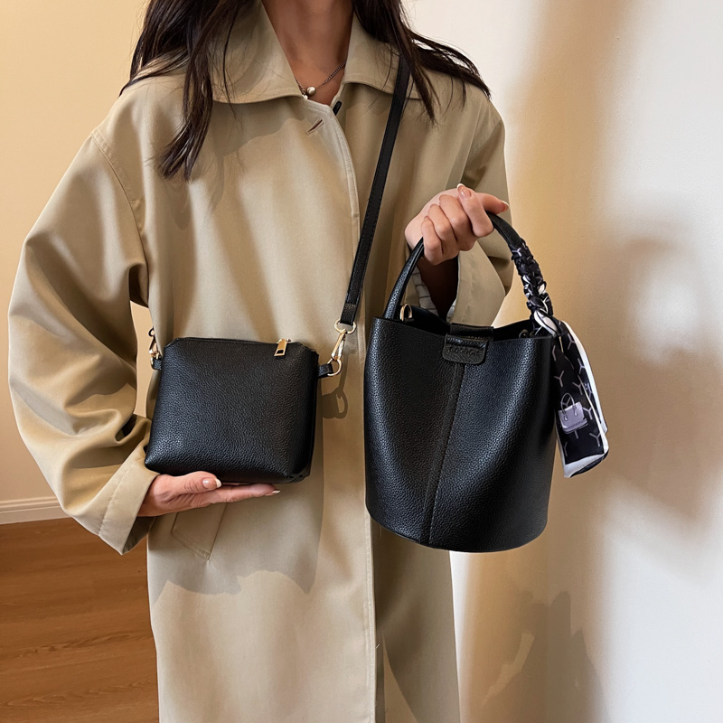 Red PU Bucket Shoulder and Cro - Luxury Bags For Sale review and price