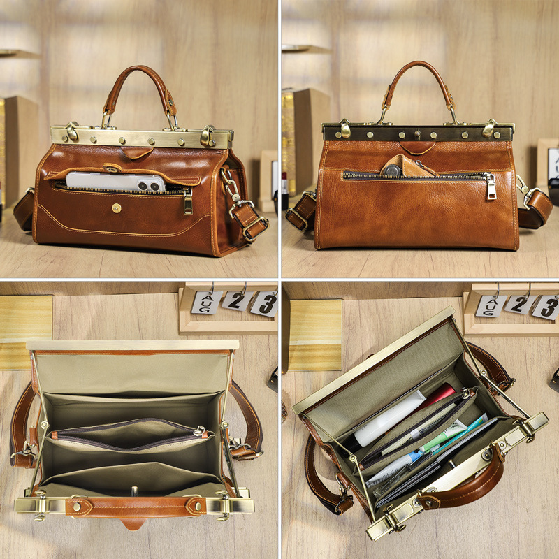 Full Grain Lamb Cowhide Leathe - Luxurious Bag review and price