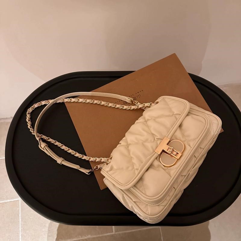 Elegant Pleated Chain Handbag  - Quiet Luxury Bags Crossbody review and price