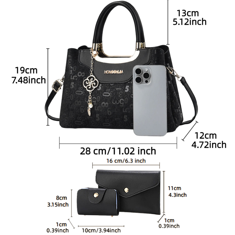 3-piece Fashion Women's Handba - Luxurious Bag review and price