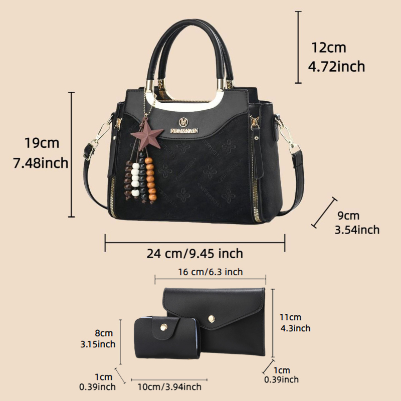 Stylish women's handbag, solid - Luxurious Bag review and price