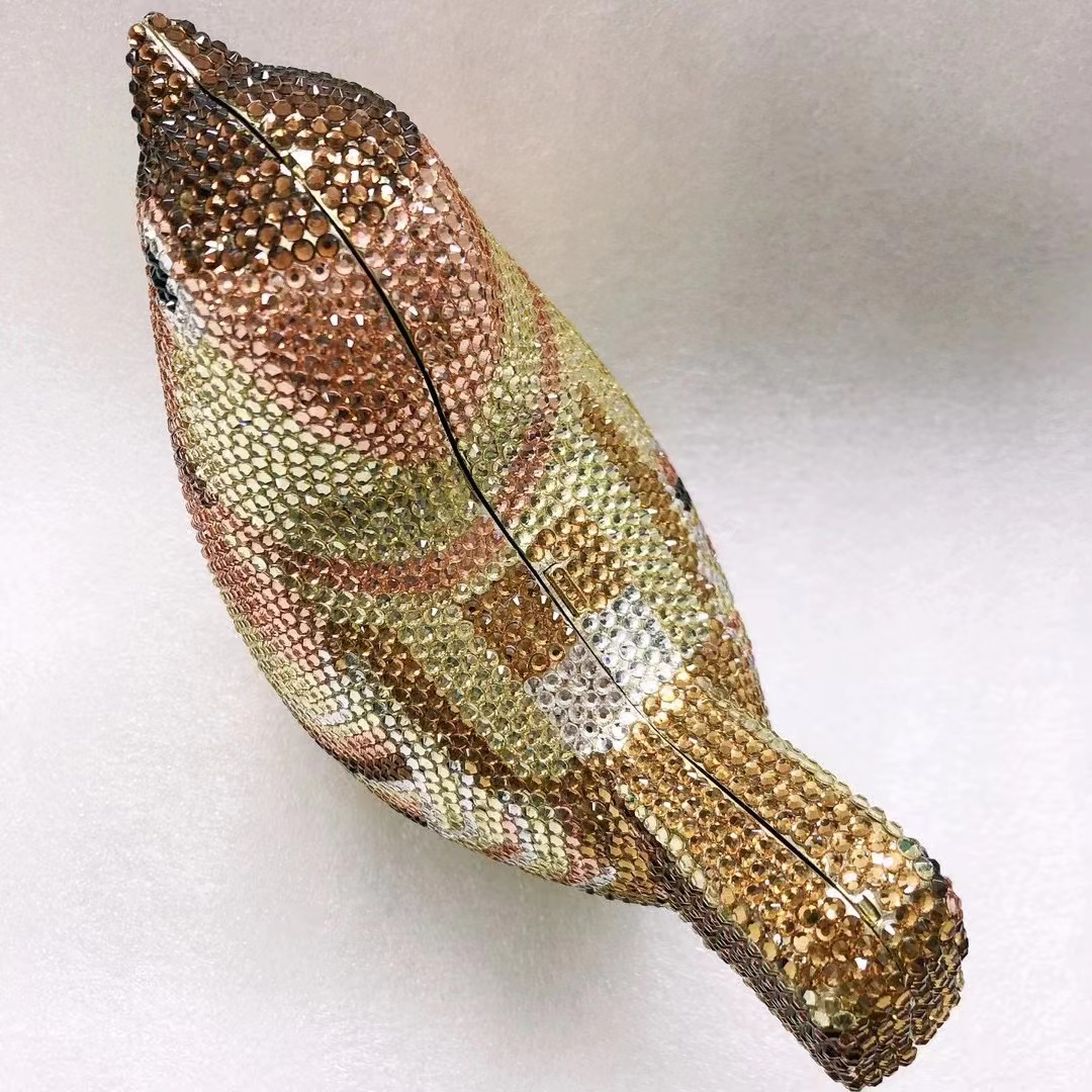 Bird Diamond Evening Bag Clutc - Luxury Bags Yellow review and price