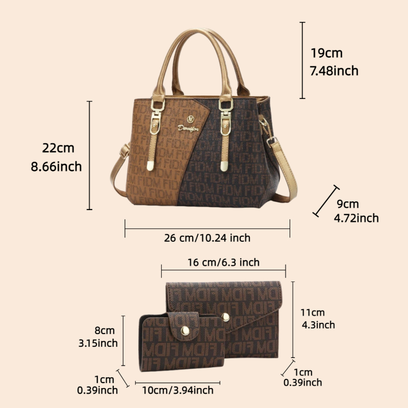 3-piece women's bag set, luxur - Luxurious Bag review and price