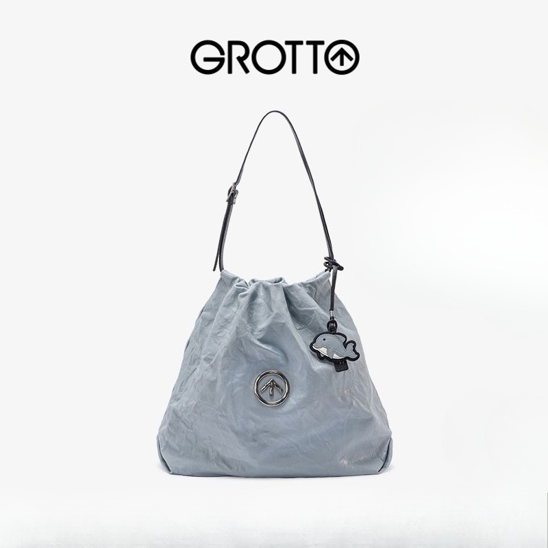 GROTTO Fashion 2025 New Genuin - Luxury Bags Medium Size review and price