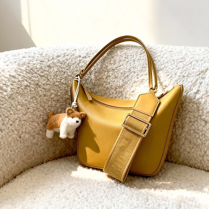 Yellow Portable Dumpling Bag W - Luxury Bags Yellow review and price