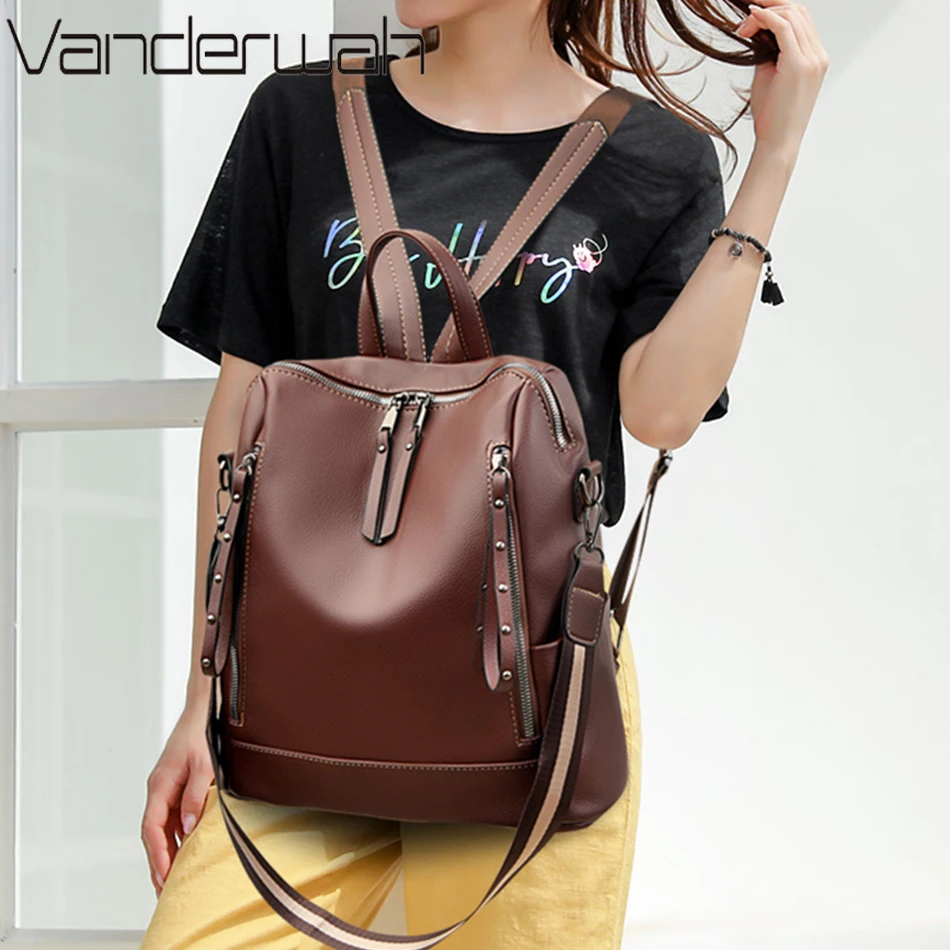 Brand Luxury Backpacks Soft Le - Luxury Bags Store review and price