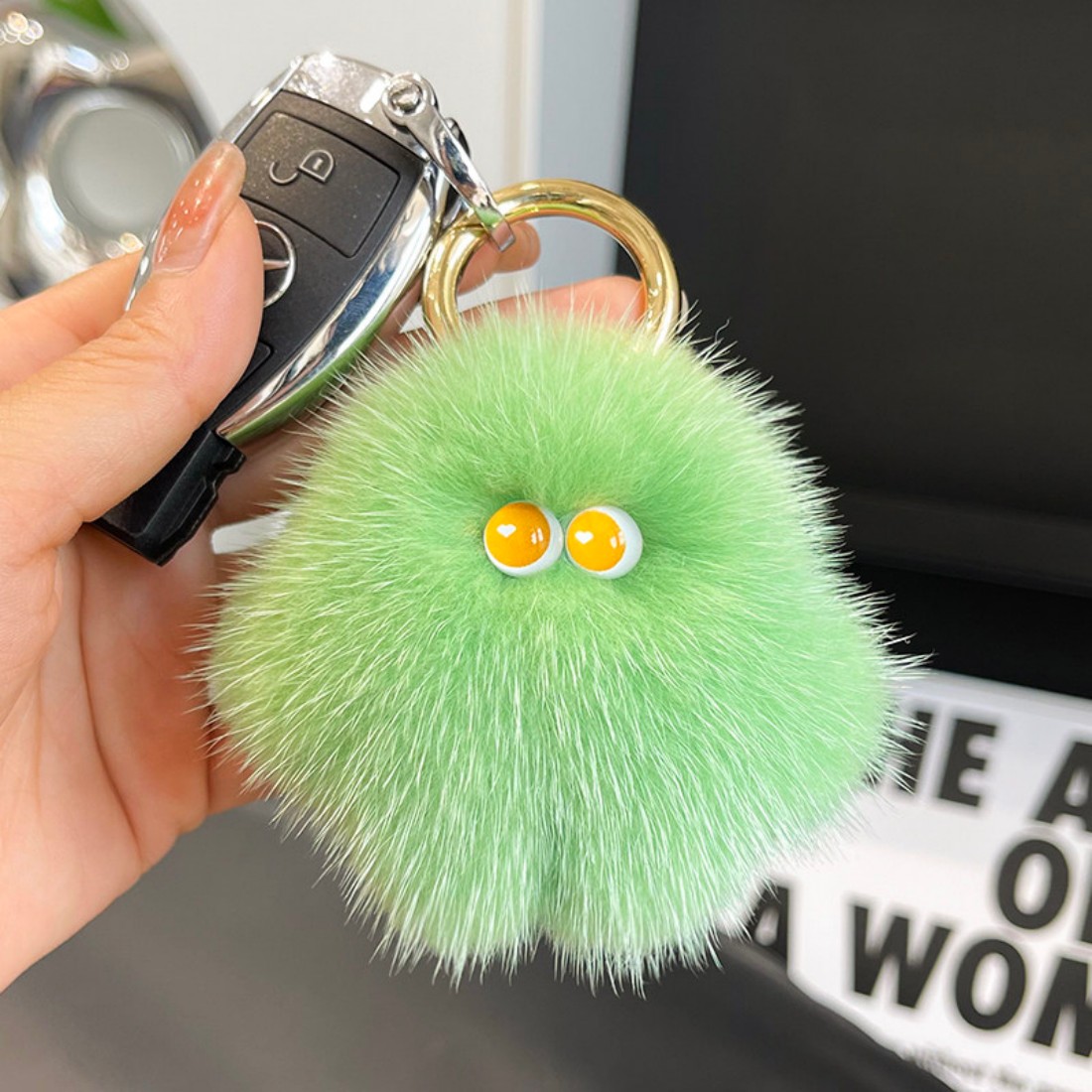Luxury 8Cm Fluffy Real Mink Fu - Luxury Bags Yellow review and price