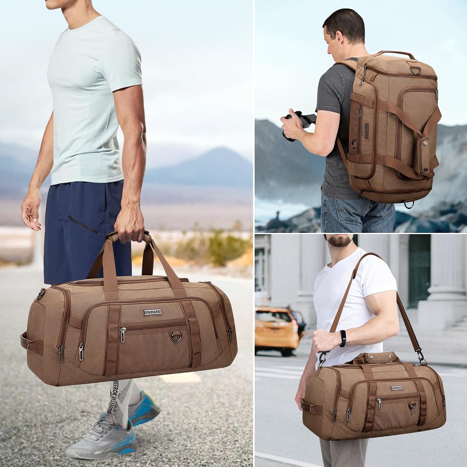 Canvas Duffle Bag for Men 3 in - Weekender Bag Duffle review and price