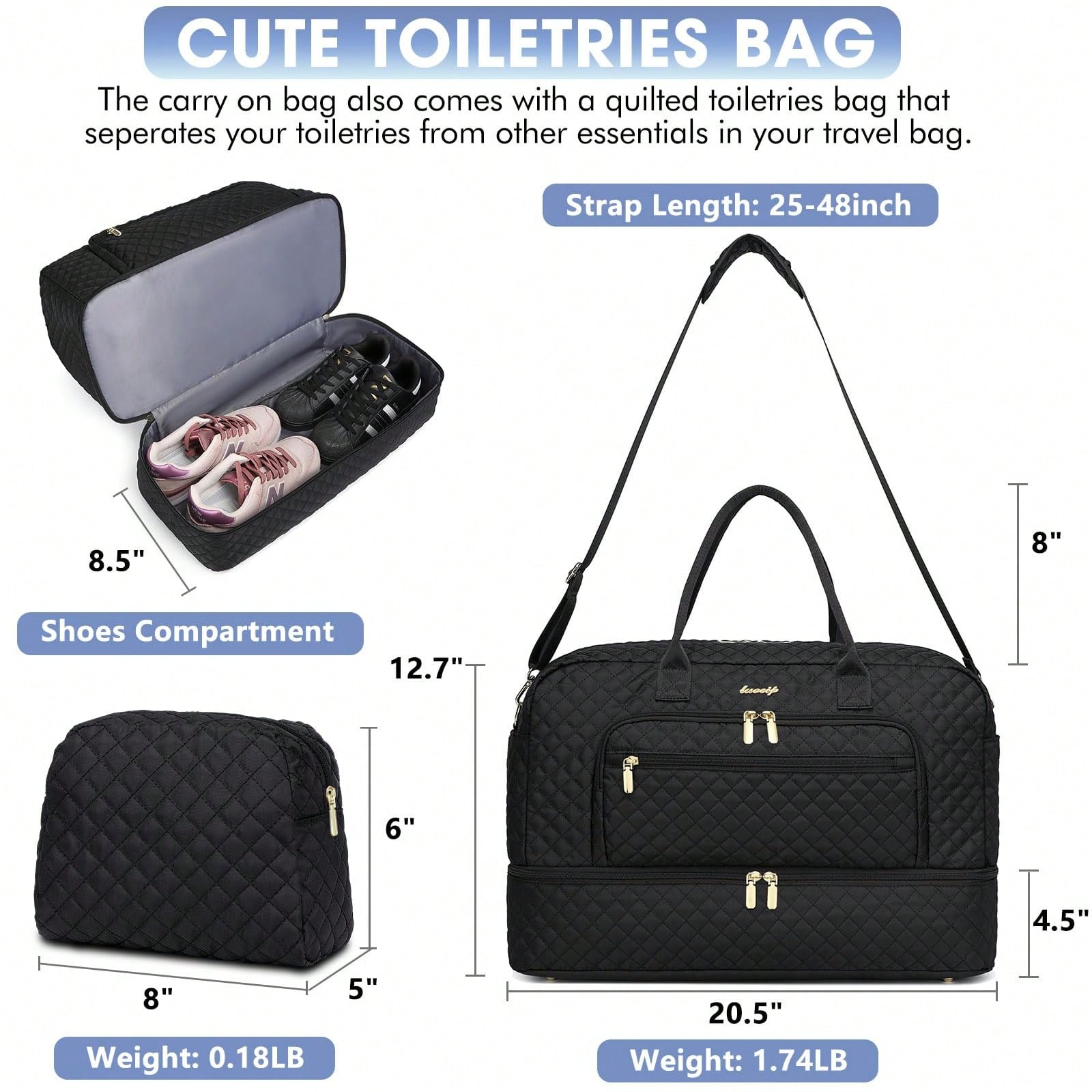 Large Women Travel Duffle Bag  - Weekender Bag Duffle review and price
