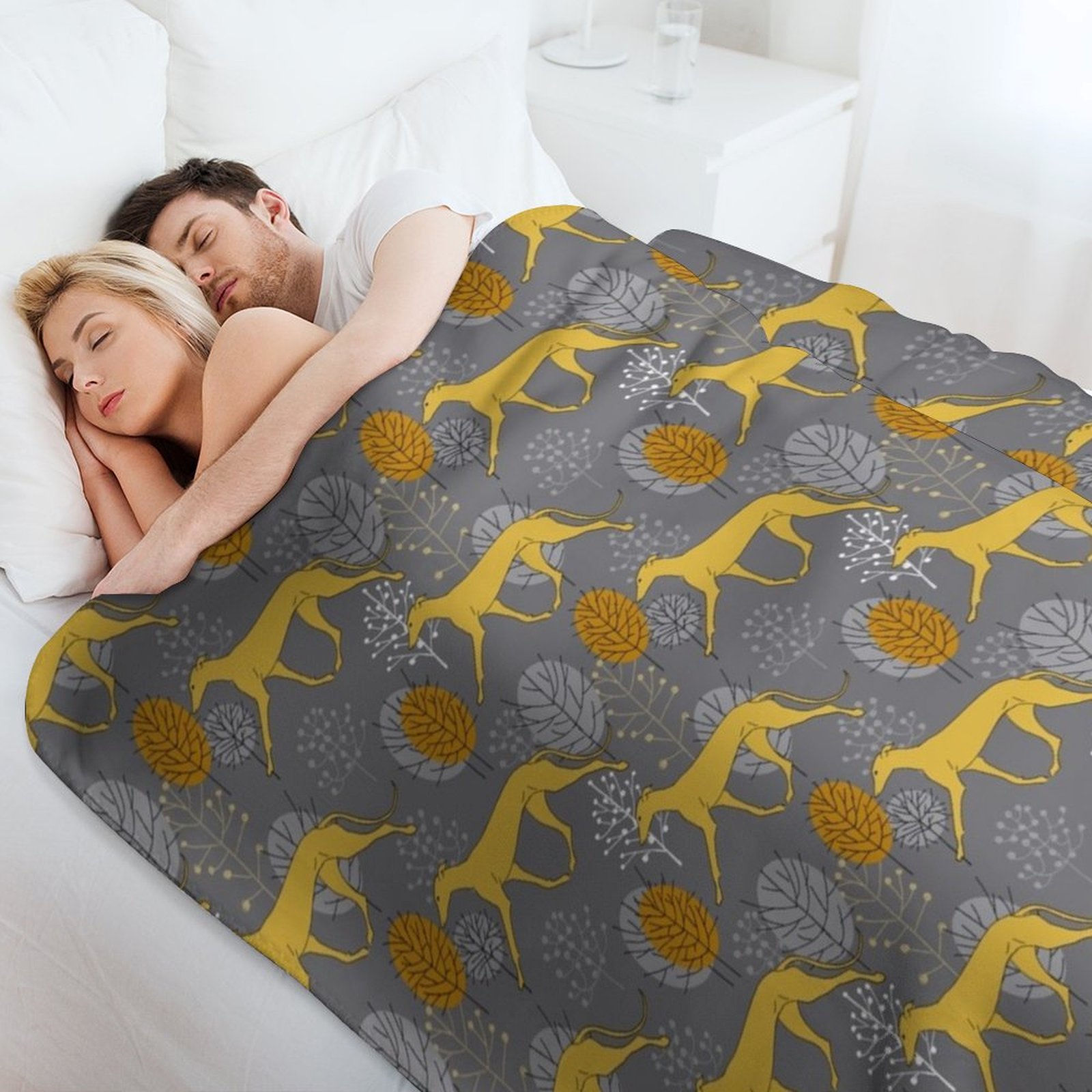 Trotting yellow galgos Throw B - Luxury Bags Yellow review and price