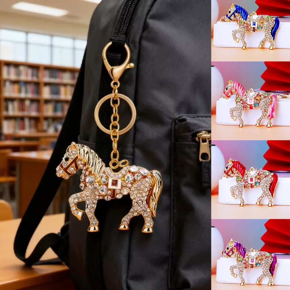 Luxury Metal Horse Key Chain C - Luxury Bags Yellow review and price