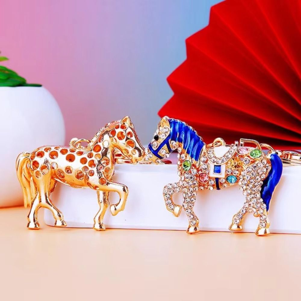 Luxury Metal Horse Key Chain C - Luxury Bags Yellow review and price