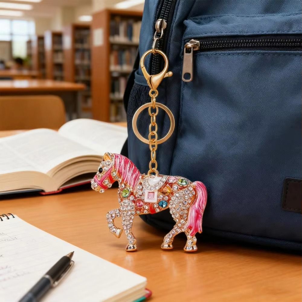 Luxury Metal Horse Key Chain C - Luxury Bags Yellow review and price
