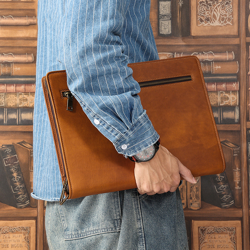 Crazy Horse leather Ipad case  - Luxury Bags Laptop review and price