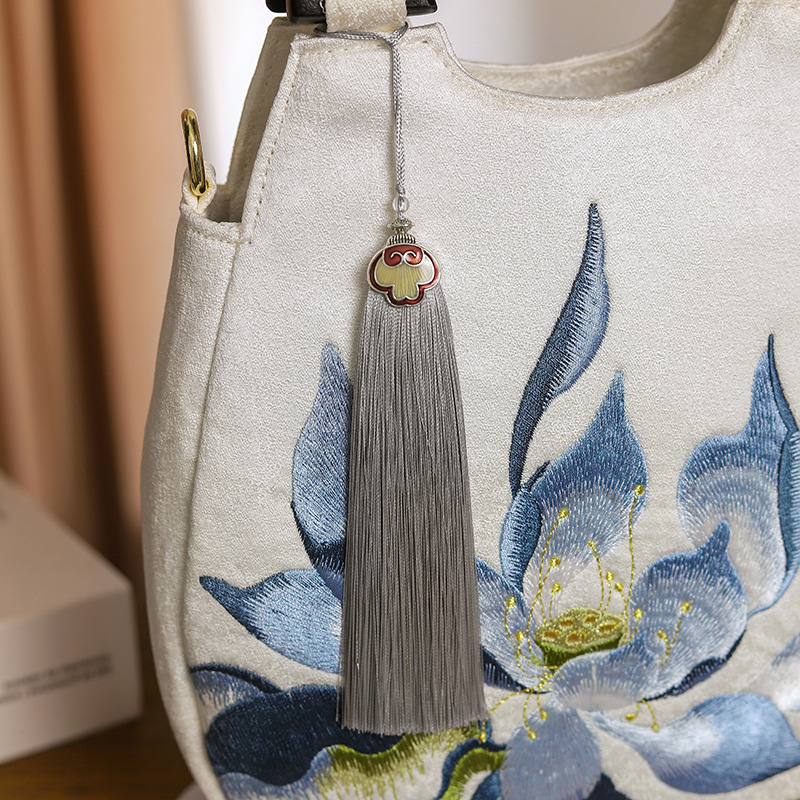 Women Retro Chic Floral Embroi - Luxury Bags Medium Size review and price